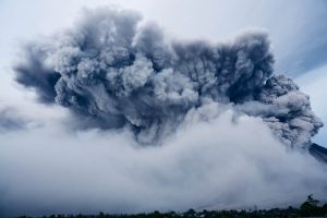 Significant ash clouds from volcanoes can disrupt weather and climate.