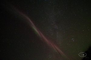 Taken in Nevis, Minnesota, on October 7. This is facing southwest after Steve journeyed across the southern sky from east to west. A Pentax K-50 and a Rokinon 10mm lens was used with f/2.8, 5 sec, ISO 12800 settings. Photograph: Debbie Centersteve2