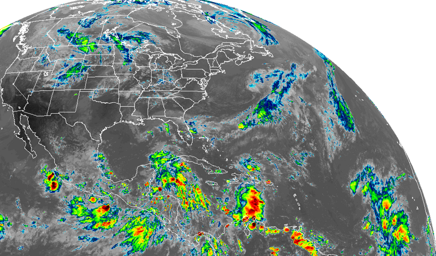 There are no named tropical cyclones in the Atlantic Hurricane Basin today --the first time this has happened since August 23. Image: NOAA