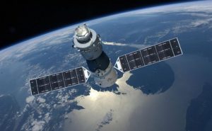The 8.5 ton Tiangong-1 space station is out of control above Earth. Illustration: China Manned Space Engineering Office