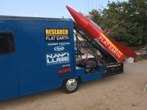 The rocket "Mad" Mike Hughes plans to travel above the Earth in. Photograph: Mike Hughes / Facebook