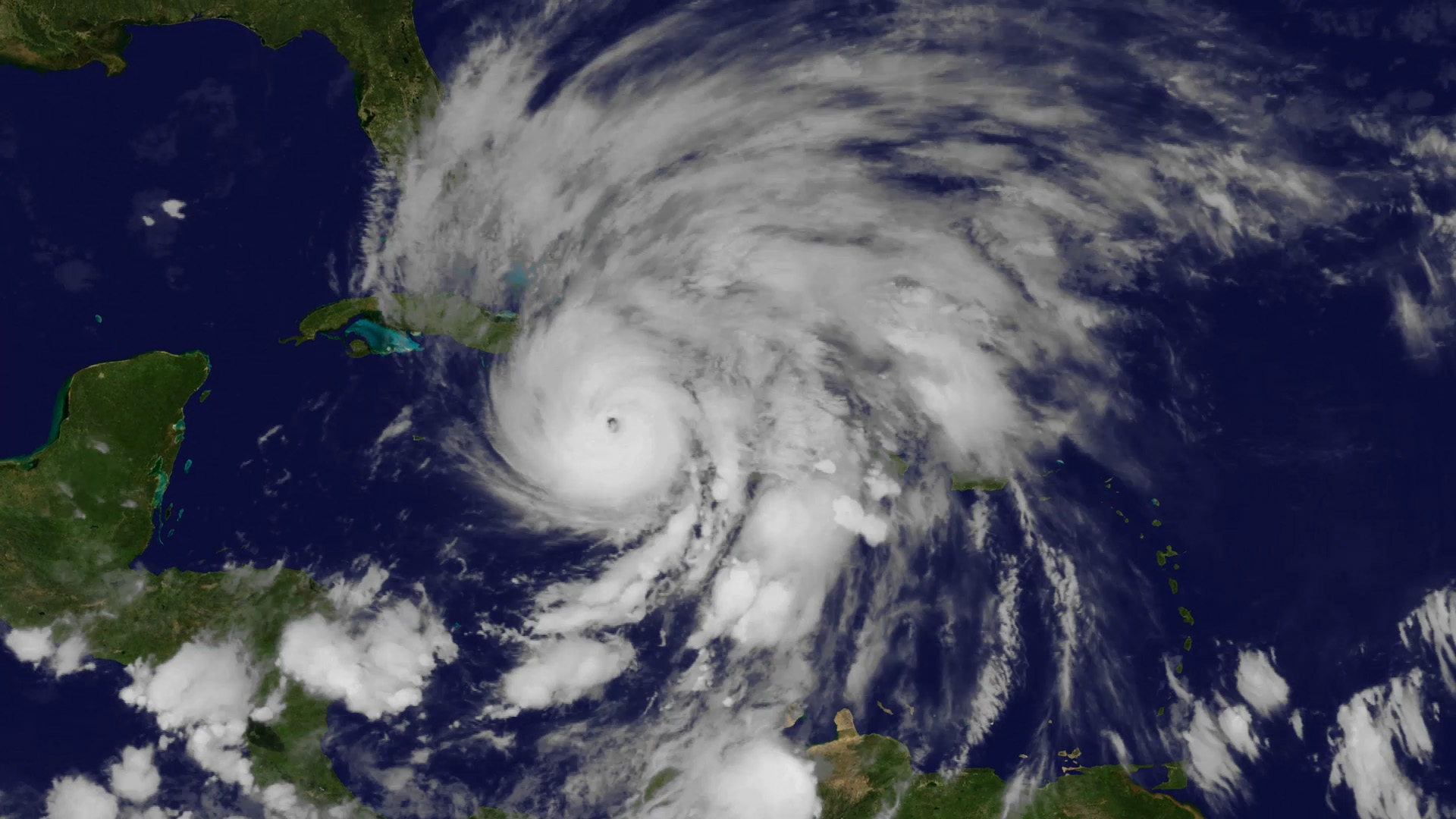GOES-13 provided an abundance of data and imagery of weather impacting the US and nearby areas over the last decade, capturing storms like 2012's Hurricane Sandy here. Image: NOAA