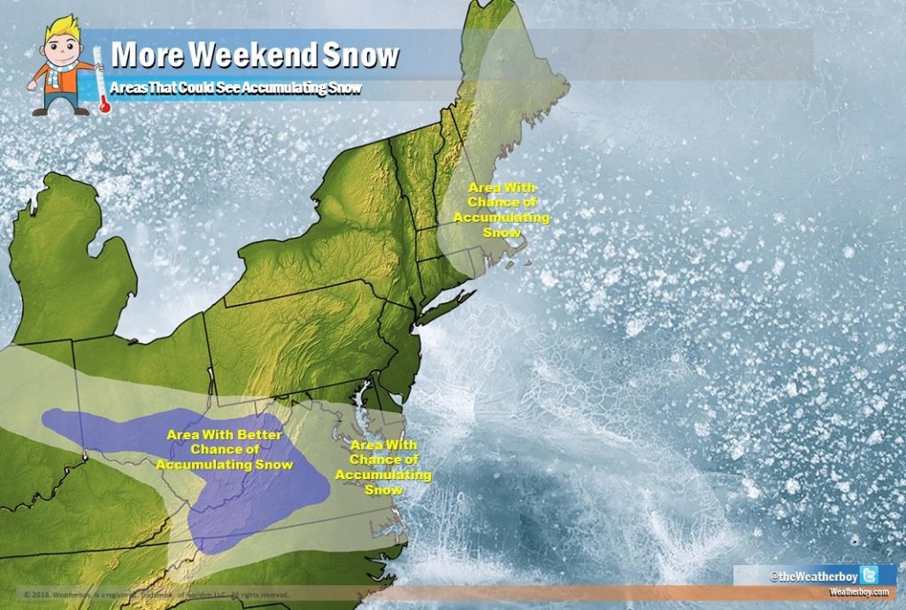 Even tough the calendar says Spring has sprung, it appears that Old Man Winter won't be leaving anytime soon. Image: Weatherboy