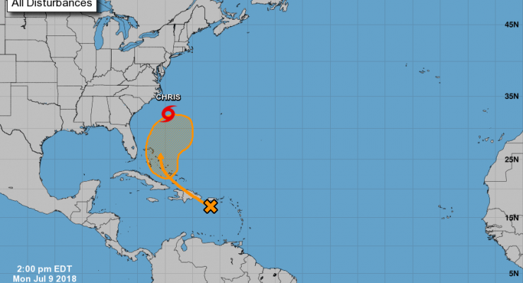 Chris Gaining Strength, Beryl Still a Concern