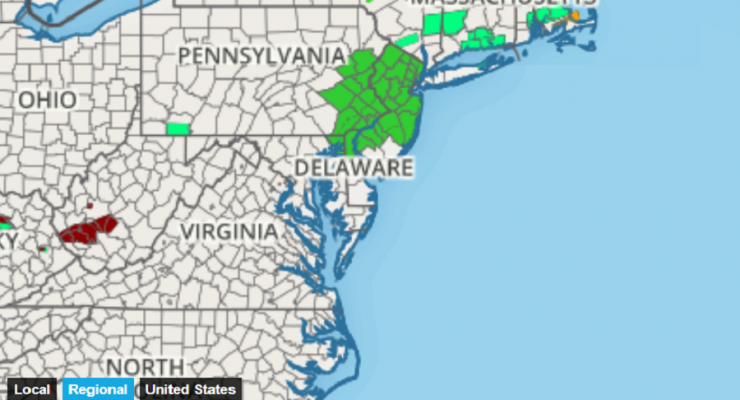 More Rain for Soaked Garden State