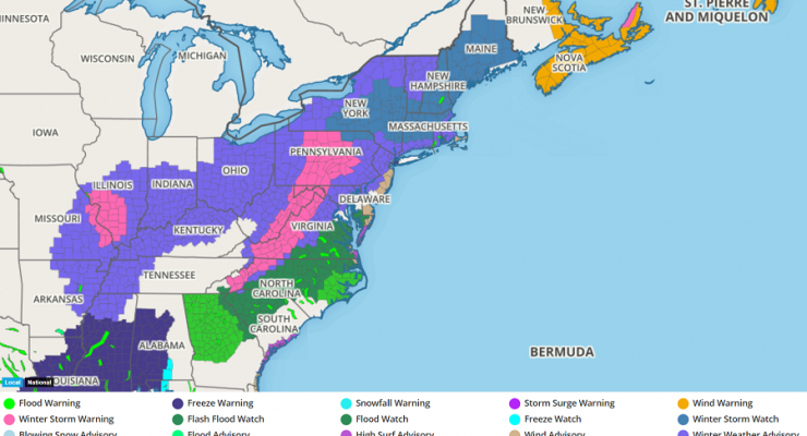 Watches, Warnings up for Winter Storm