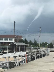 Waterspout near Fortescue, New Jersey on July 23, 2017. Photo Credit: Bonanza II