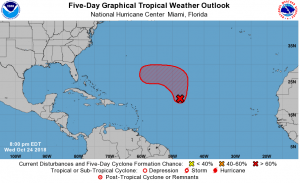 Tropical Outlook from the National Hurricane Center. Image: NHC