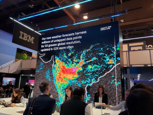 IBM used CES2019 to unveil their latest weather forecast model. Image: Weatherboy