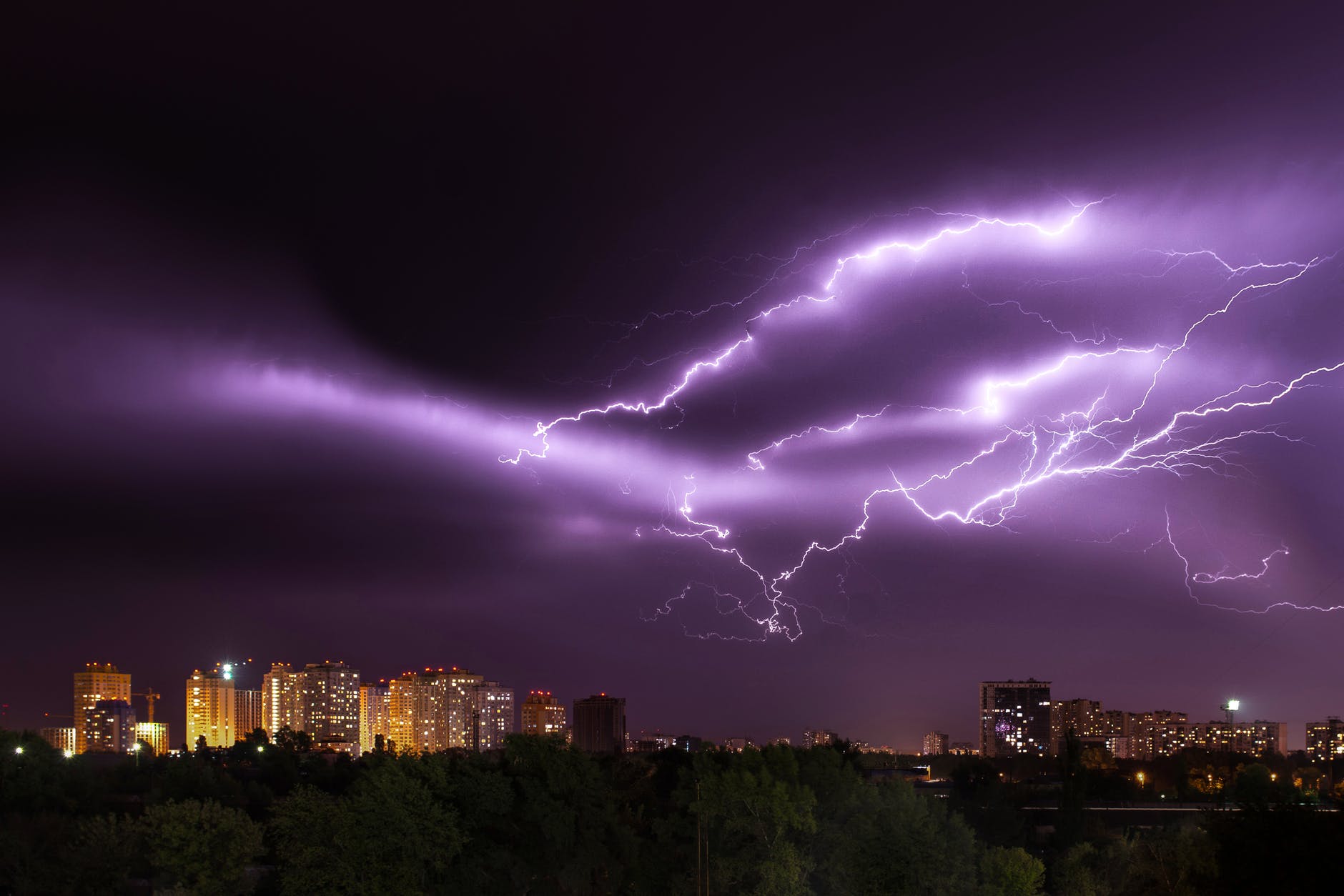 In addition to damaging winds, large hail, and the threat of tornadoes, thunderstorms will also create abundant lightning.