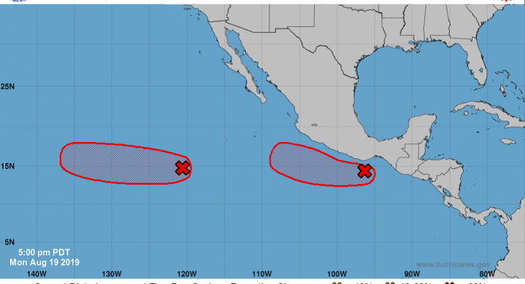 Atlantic Quiet ; Pacific Active