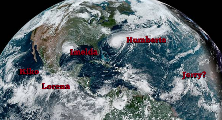 Imelda Makes Landfall on Texas, Hurricane Jerry on the Way