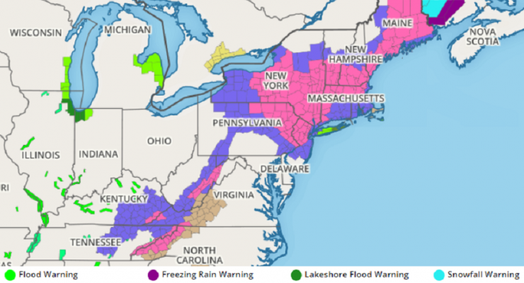 Winter Storm Warnings Expand Ahead of Monday Mess