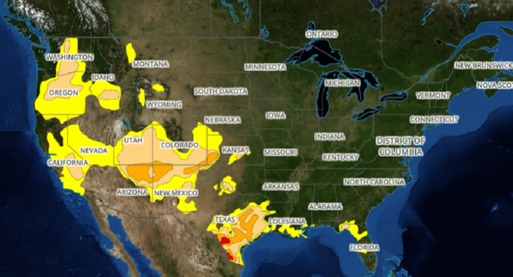 For the Most Part, America is Moist