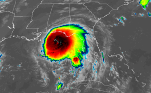 Current weather satellite image of Hurricane Sally from the GOES-East satellite. Image: NOAA