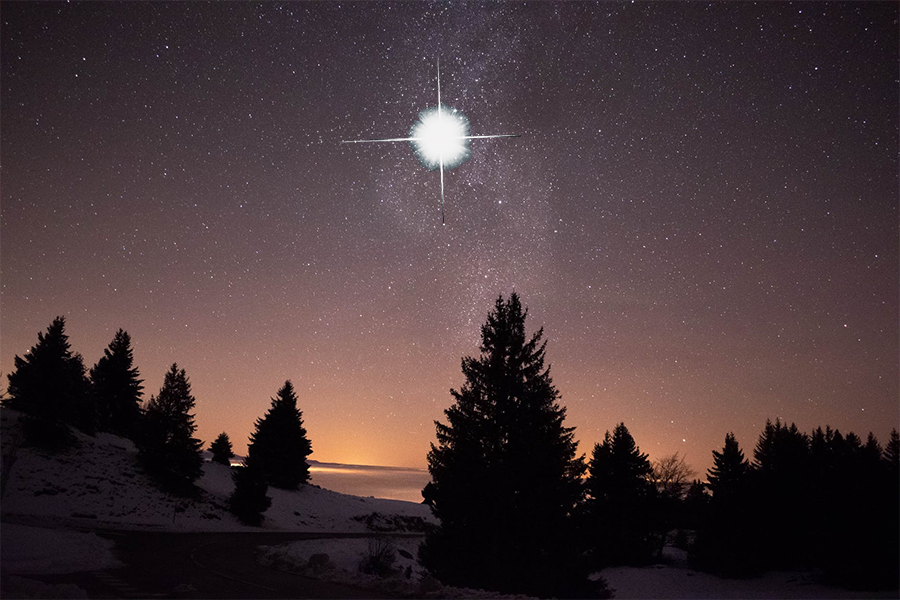 Celestial sight expected: the Christmas Star will appear on December 21 and linger. Image: Weatherboy